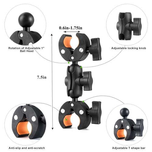 Super Double Clamp Camera Mount Umbrella Clamp for Chair