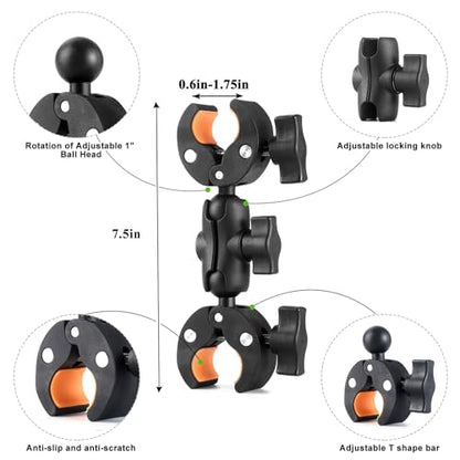 Super Double Clamp Camera Mount Umbrella Clamp for Chair