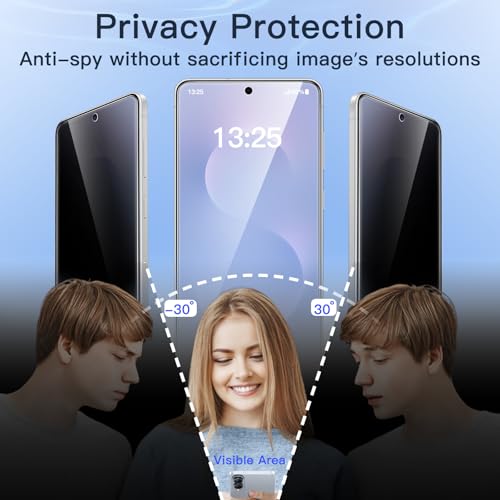 JETech Privacy Screen Protector for Samsung Galaxy S25 Edge, 2-Pack - size: Galaxy S25 Edge