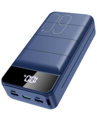 Portable Charger Power Bank 60000mAh, Battery Bank, Portable Phone Charger - color: Blue