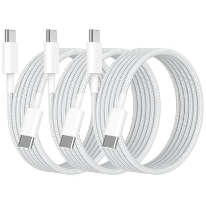 [Apple MFi Certified] USB C to USB C Cable for iPhone 17 Fast Charger Woven - size: [6.6/6.6/6.6] FT