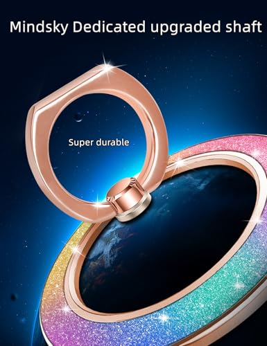 Mindsky Magnetic Phone Ring Holder,Fashoin Color Magnetic Phone Grip for iPhone 17/16 /15/14/13/ 12series/Android (One Ring)
