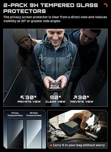 SUPCASE for Galaxy Z Trifold Case with Built-in Kickstand, Black - size: Galaxy Z Trifold