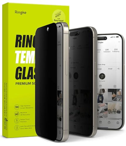 Ringke for iPhone 15 Pro Max Screen Protector [Privacy Glass] - size: iPhone 15 Pro Max