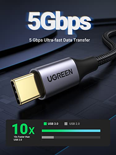 UGREEN USB to USB C Cable 5Gbps, Android Auto Fast Charging Cable, 3.3ft - size: 3.3FT