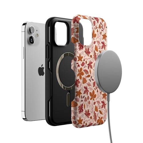 Casely iPhone 12 Mini Case | Can't Help Falling | Autumn Leaves | Bold Protective Design | MagSafe Compatible Design - color: Can't Help Falling | Autumn Leaves, size: Iphone 12 Mini