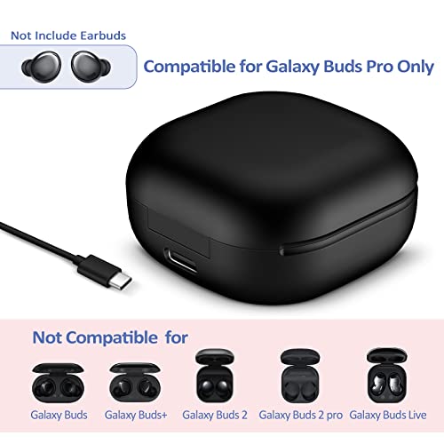 Wireless Replacement Charging Case for Samsung Galaxy Buds Pro SM-R190 –770mAh Battery, LED Indicator, Fast Charging, USB-C Cable, Bluetooth Pairing