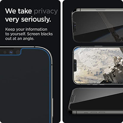 Spigen GlasTR EZ FIT Privacy Screen Protector for iPhone 14 Plus/13 Pro Max - size: iPhone 14 Plus / iPhone 13 Pro Max