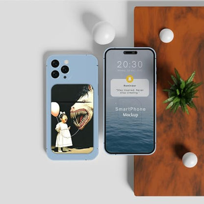 Phone Credit Card Holder Stick on, Cell Phone Pocket Self Adhesive Stretchy Stick on Wallet ID Credit Card Case Pouch Sleeve with Flap for All Smartphones, Girl Horse - color: Girl Horse
