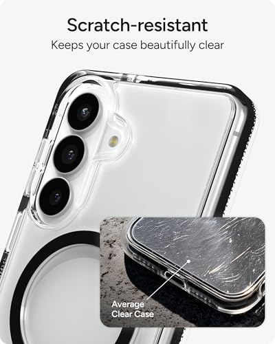 ZAGG Santa Cruz Snap Samsung Galaxy S26+ with Kickstand - Black, Magnetic Crystal Clear Protective Phone Cover, 13ft Drop Protection, Graphene Reinforced, Slim Case with Stand - color: Black, size: Samsung Galaxy S26 Plus