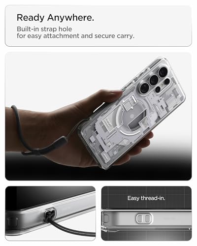 Spigen for Galaxy S26 Ultra Case, Ultra Hybrid MagFit [Anti-Yellowing] [Compatible with MagSafe] [Fast Wireless Charging] - Zero One White - color: Zero One White, size: Galaxy S26 Ultra