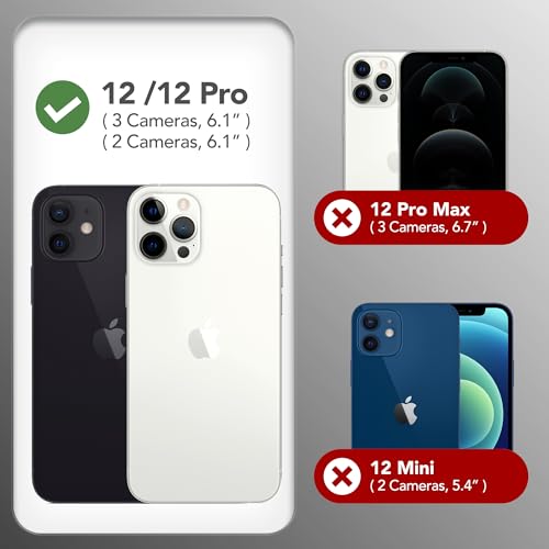 GONEZ Magnetic for iPhone 12/12 Pro Case, Silicone Cover Black - color: Black, size: Iphone 12 /Iphone 12 Pro