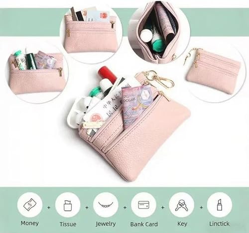 Crossbody Body Phone Holder for Women, New Phone Strap with Zippered Pouch, Adjustable Crossbody Strap - color: Pink Bow