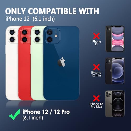FanTEK Phone Case Compatible with iPhone 12 Case, Anti-Scratch & Fingerprint Phone Case Protective Cover, Matte Black - size: iPhone 12