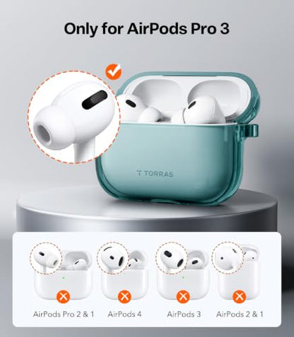 TORRAS A3 Neo for AirPods Pro 3 Case with Lanyard, 3rd Gen, Glacier Sprint - color: Glacier Sprint