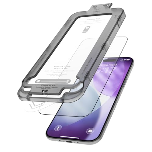 elago Tempered Glass Screen Protector for iPhone Air Clear | Case Friendly, 9H Surface Hardness, Anti-Fingerprint, Shatter-Proof, Scratch Protection, Bubble-Free - size: iPhone Air
