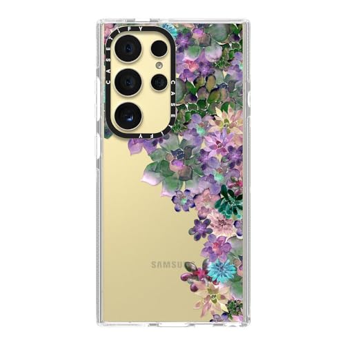 CASETiFY for Galaxy S24 Ultra Case - Impact Clear | Not Yellowing | 6.6 ft. Drop Protection | MY SUCCULENT GARDEN | Clear - color: MY SUCCULENT GARDEN, size: Galaxy S24 Ultra