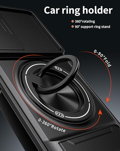 Compatible with REDMI A7 Pro 4G Case Cover,Compatible with Xiaomi Redmi A7 Pro 4G 25128RN17Y 25128RN17A 25128RN17L with Slide Camera Cover Phone Stand Protective Case Black - color: Black, size: Compatible with REDMI A7 Pro 4G