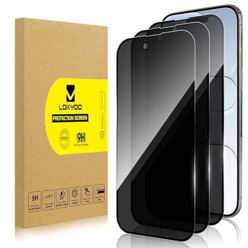 3 Pack Privacy Screen Protector for iPhone Air, Anti-Spy Glass