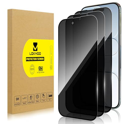 3 Pack Privacy Screen Protector for iPhone Air, Anti-Spy Glass