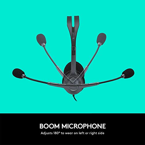 Logitech H111 Stereo Headset with 3.5 mm Audio Jack - Black