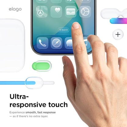 elago Privacy Glass+ Screen Protector for iPhone 17, iPhone 17 Pro - size: iPhone 17, iPhone 17 Pro (1 Pack)