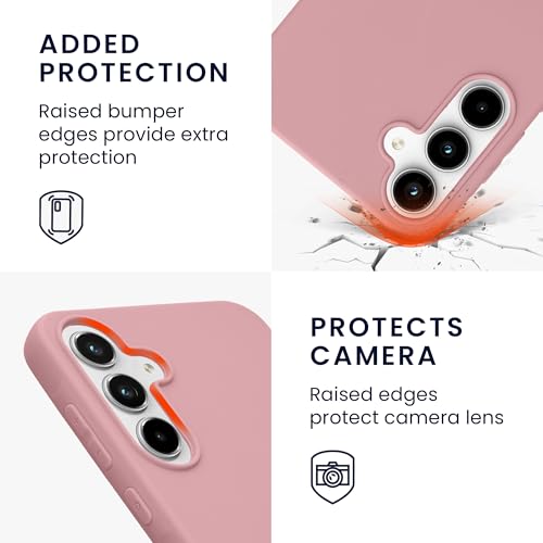 kwmobile Case Compatible with Samsung Galaxy A55 5G Case - Soft Slim Protective TPU Silicone Cover - Dusty Pink - color: dusty pink, size: Galaxy A55 5G