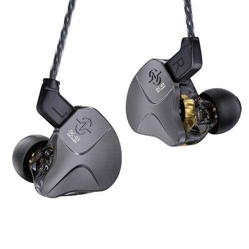 CCZ DC03 1DD HiFi in Ear Monitor Headphones Gaming Earbuds,Gun,Without Mic - color: Gun, size: 3.5mm, without Mic