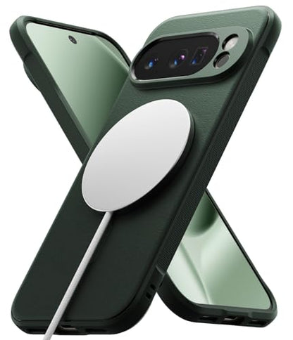 Ringke Onyx Designed for Google Pixel 10 Pro Case [Compatible with MagSafe and Pixelsnap] Oil & Dirt Resistant Enhanced Grip Non-Slip Texture Lightweight Cover - Magnetic Dark Green - color: Magnetic Dark Green, size: Pixel 10 Pro