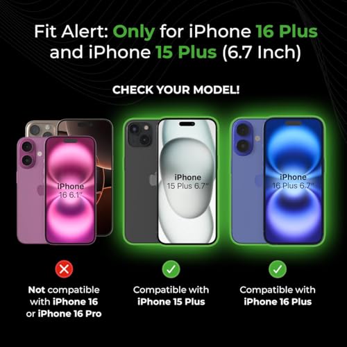 Deppa Privacy Screen Protector for iPhone 15 Plus / 16 Plus (6.7") 2 Pack | Anti-Spy | Anti-Fingerprint | Bubble-Free | Easy Installation | Ultra-Resistant - size: iPhone 15 Plus/iPhone 16 Plus (6.7")