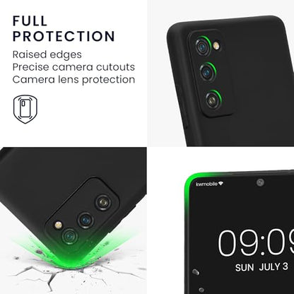 kwmobile Case Compatible with Samsung Galaxy S20 FE Case - Protective Slim TPU Phone Cover - Soft Matte Finish - Black - color: black, size: Galaxy S20 FE