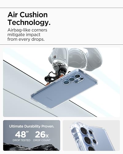 Spigen for Galaxy S25 Ultra Case, Ultra Hybrid [No Magnet Ring] [Anti-Yellowing] - Crystal Clear - color: Crystal Clear, size: Galaxy S25 Ultra