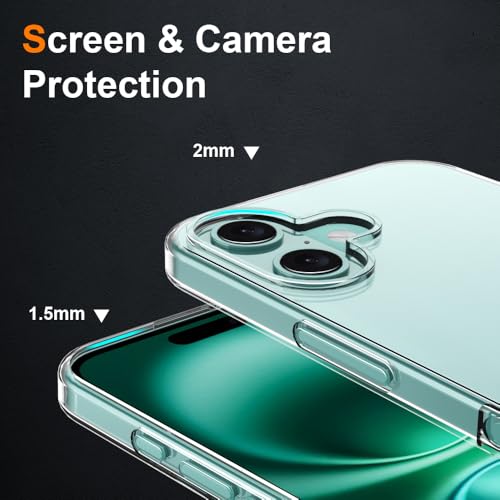 Silicone Clear for iPhone 17 Case,Ultra Thin with Comfort Grip | Soft Slim-Fit TPU iPhone 17 Phone Cover,Non-Slip,Shockproof Protection,Scrath-Resistant - size: iPhone 17 case