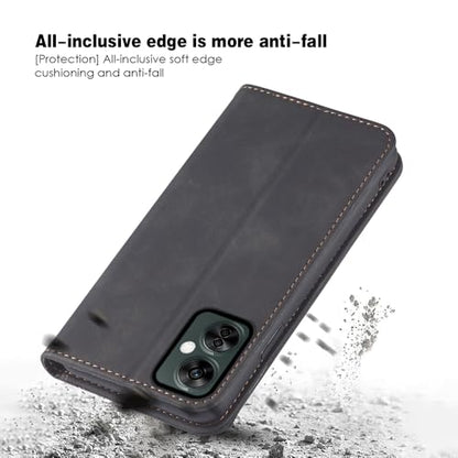 Asuwish Flip Wallet Phone Case for OnePlus Nord N30 5G/CE 3 Lite with Tempered Glass Screen Protector Magnetic Closure Folio Cover Credit Card Holder Slot Stand Oppo K11x/One Plus 1 1+ N 30/CE3 Black - color: Black