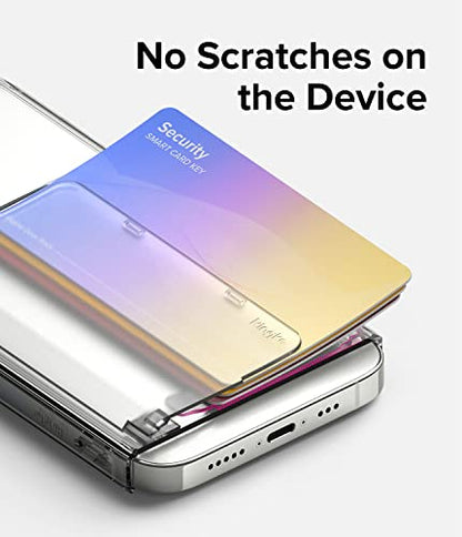 Ringke Side Slot Card Holder for Phone Case, Business Card Holder for Women, Men, ID Credit Card Holder Stick on, Phone Wallet Compatible with iPhone, Galaxy, and Pixel - Clear Mist (2 Pack) - color: Clear Mist (2 Pack)