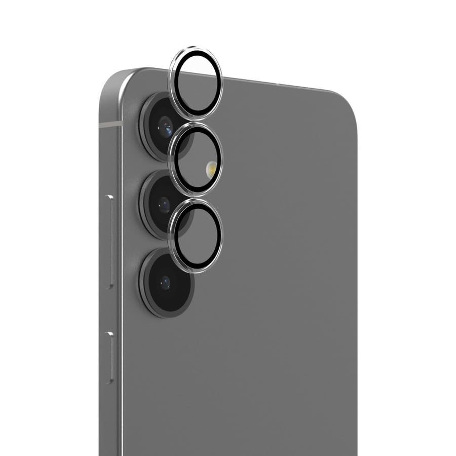 ZAGG Glass Elite Anti-Reflective Samsung Galaxy S25+ Camera Lens Protector – Anti-Glare Technology, Maximum Impact & Scratch Resistance, Smudge-Free Surface, Recycled Materials - color: Black, size: Samsung Galaxy S25 Plus