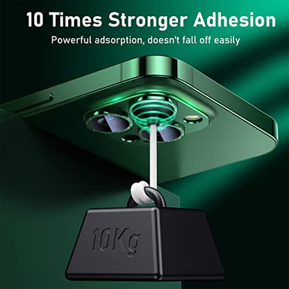 UniqueMe for iPhone 13 Pro/13 Pro Max Camera Lens Protector - Alpine Green - color: Alpine Green (bling circle)