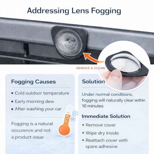 Premium Tempered Glass Front Camera Lens Guard Cover Protector For Tesla Model Y Model 3 Cybertruck - Autopilot Compatible - Scratch & Drop Resistant Protection