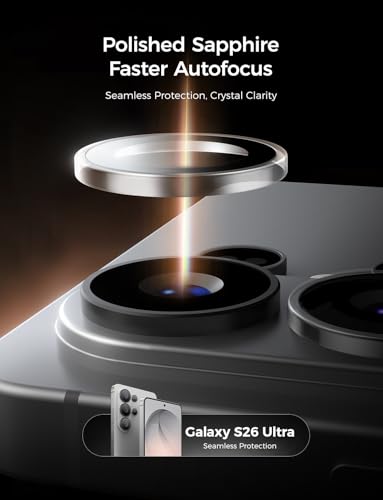 MAGIC JOHN 2 Pack for Samsung Galaxy S26 Ultra Camera Lens Protector,Clear - color: Clear