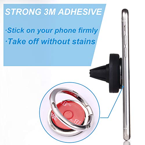 Finger Ring Stand & Magnetic Mount Set, Fits iPhone & Android Smartphones - color: Finger Ring Stand & Magnetic Mount