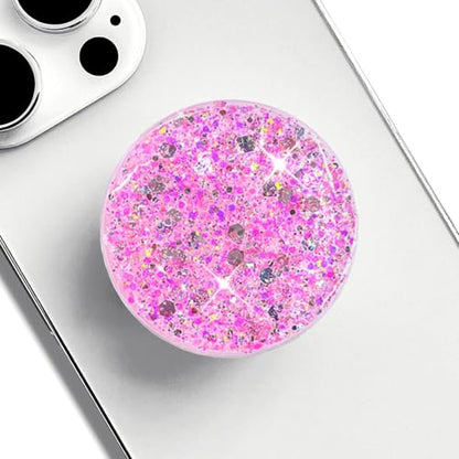 Stretchable Phone Stand, Suitable for Circular Foldable Phone Accessories for Mobile Phones and Tablets- Transparent Shine(Starlight Powder) - color: Starlight Powder