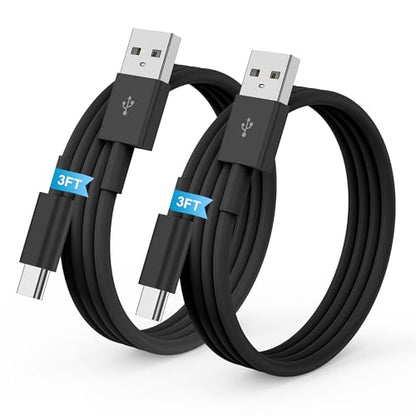 LDHTY CarPlay Charging Cable, USB A to USB C Cable, 2-Pack 3FT, Black - color: Black, size: 3ft+3ft