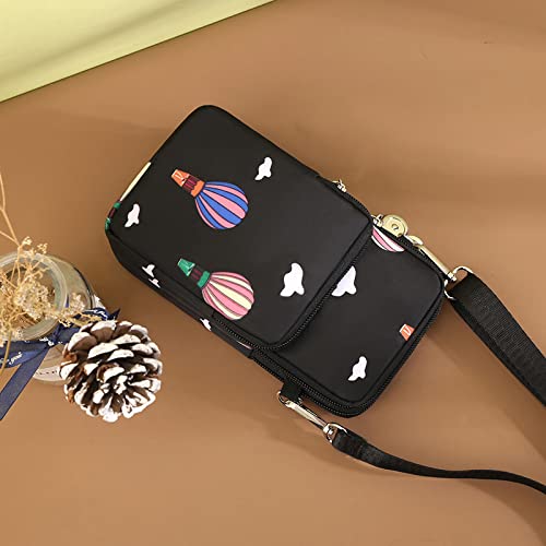 Women Crossbody Cell Phone Purse Case Armband Bag for iPhone 12 13 Mini 14 15 Plus 11 Pro Max Google Pixel 6a 7a 8a 6 7 8 Pro - color: Balloon