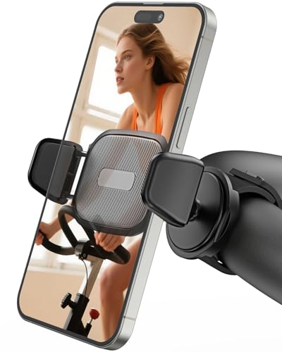 OQTIQ Phone Holder for Peloton Bike, Exercise Bike Handlebar Phone Mount