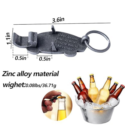 Ahiller Keychain Bottle Opener and Simple Phone Stand - color: Deep Alloy