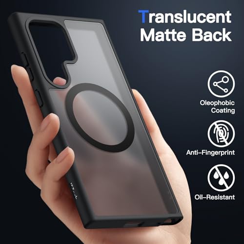 JETech Magnetic Case for Samsung Galaxy S24 Ultra, Black - color: Black, size: Galaxy S24 Ultra
