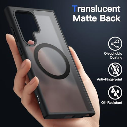 JETech Magnetic Case for Samsung Galaxy S24 Ultra, Black - color: Black, size: Galaxy S24 Ultra