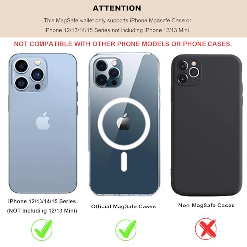 Bocasal for MagSafe Card Wallet for iPhone, Carbon Fiber Black - color: Carbon Fiber Black