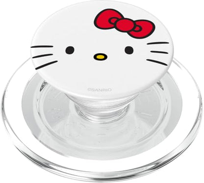 Hello Kitty Open Face PopSockets Stand for Smartphones and Tablets PopSockets PopGrip for MagSafe - style: Magnetic PopGrip