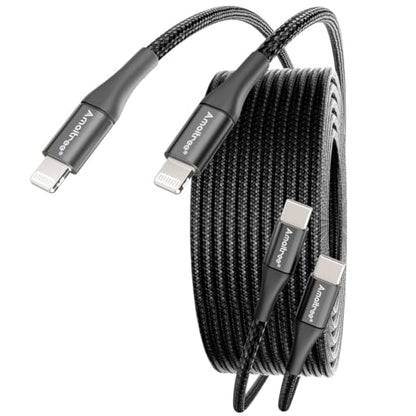 USB C to Lightning Cable, 2Pack 4Ft Woven 3A Fast Charge for iPhone&CarPlay
